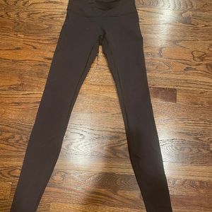 Black lululemon leggings size 2